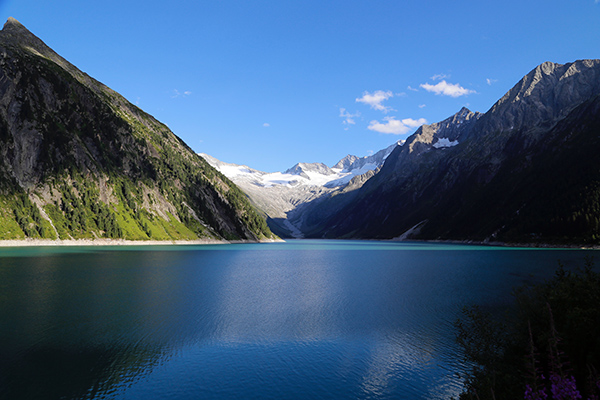 Blick über den Schlegeisstausee © Hotel Garni Glück auf