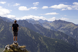 Blick über die Berge