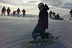 Snowboarden am Penken in Mayrhofen © Hotel Garni Glück auf