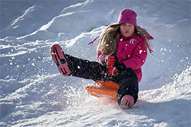 Kinderspass im Schnee