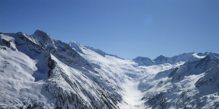 Winterliche Berge